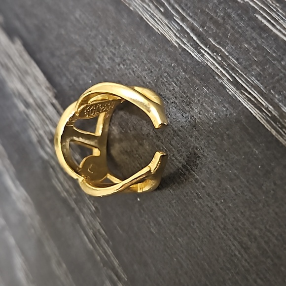 Karine Sultan Gold Link Ring - Picture 2 of 5